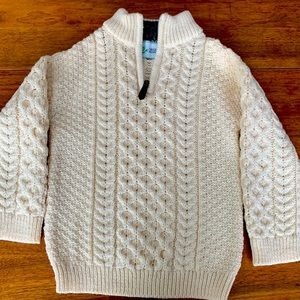 Original Aran Co Merino Boys Sweater , size 7-8 YRS